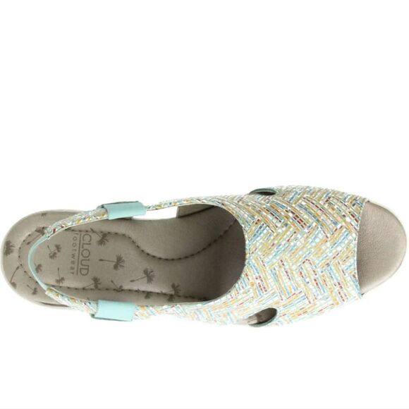 New Cloud Footwear Holly Sandal Blue memory foam 8.5 USA or 39 - Picture 5 of 7